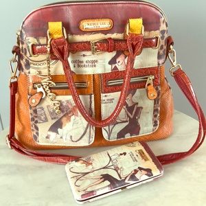 Nicole Lee handbag with matching wallet